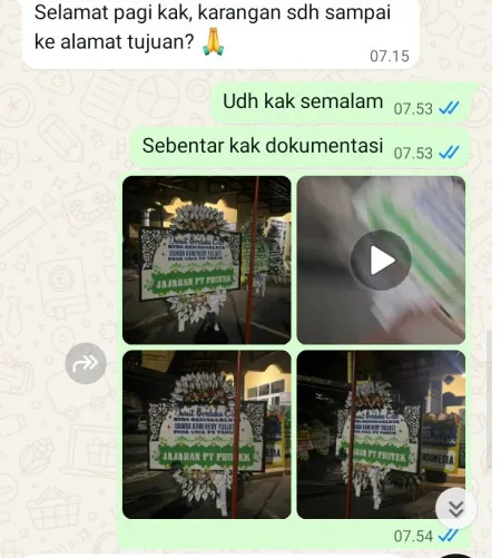 Pengiriman Papan Bunga Selamat Kronjo