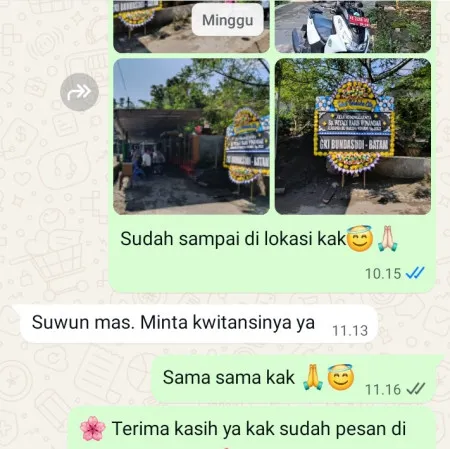 Pengiriman Papan Bunga Duka Kronjo
