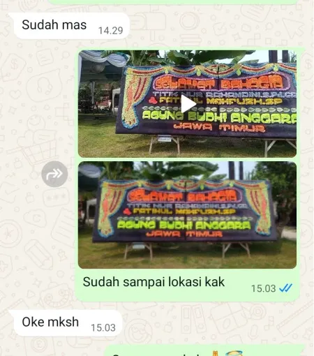 Pengiriman Papan Bunga Kronjo