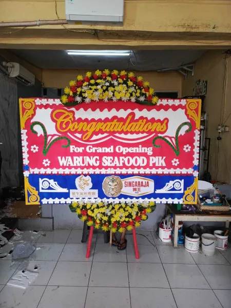 Papan Bunga Ucapan Selamat Kronjo