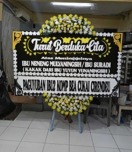 Papan Bunga Duka Kronjo